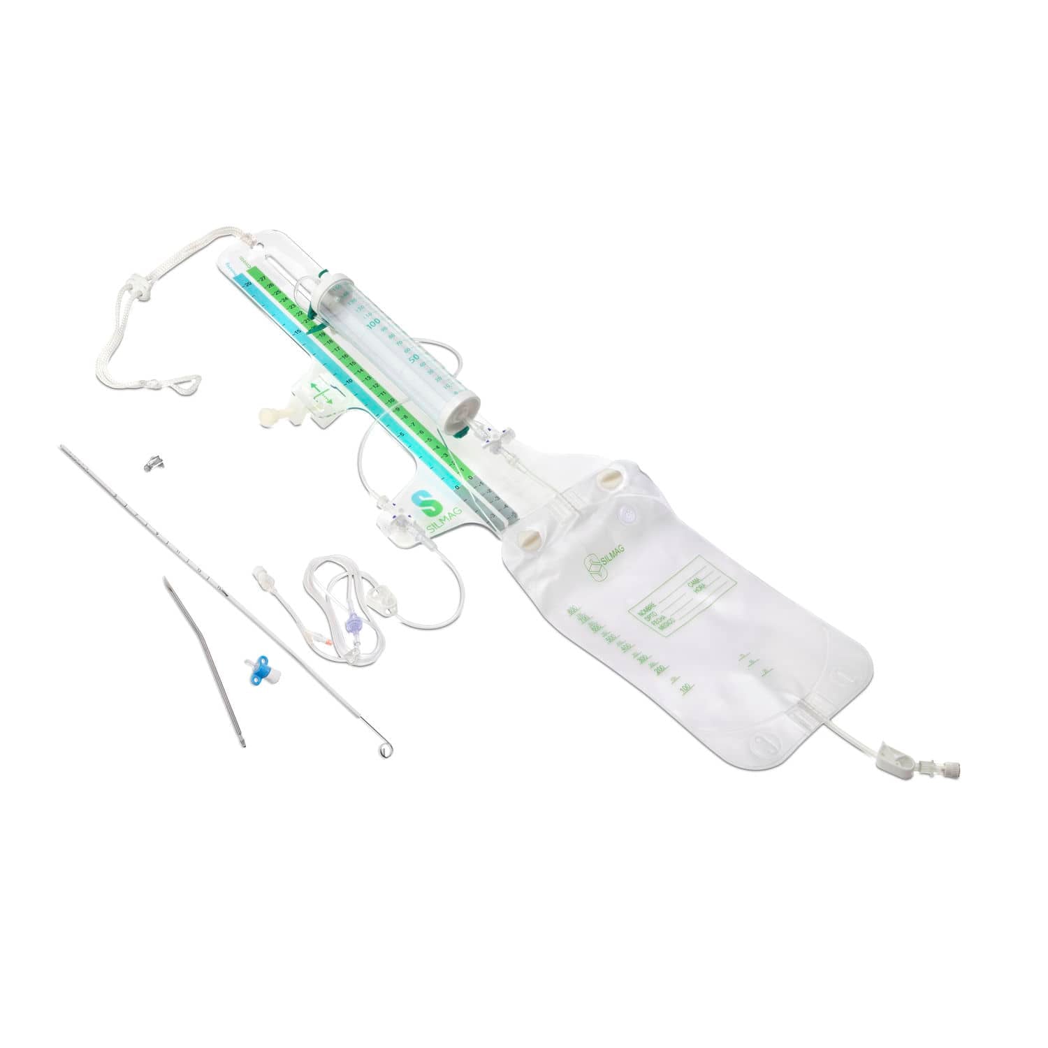 Silmag 130-09 set de drenaje ventricular externo 9 Fr