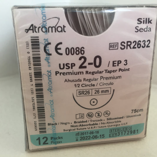 Atramat seda negra R2632, 75 cm