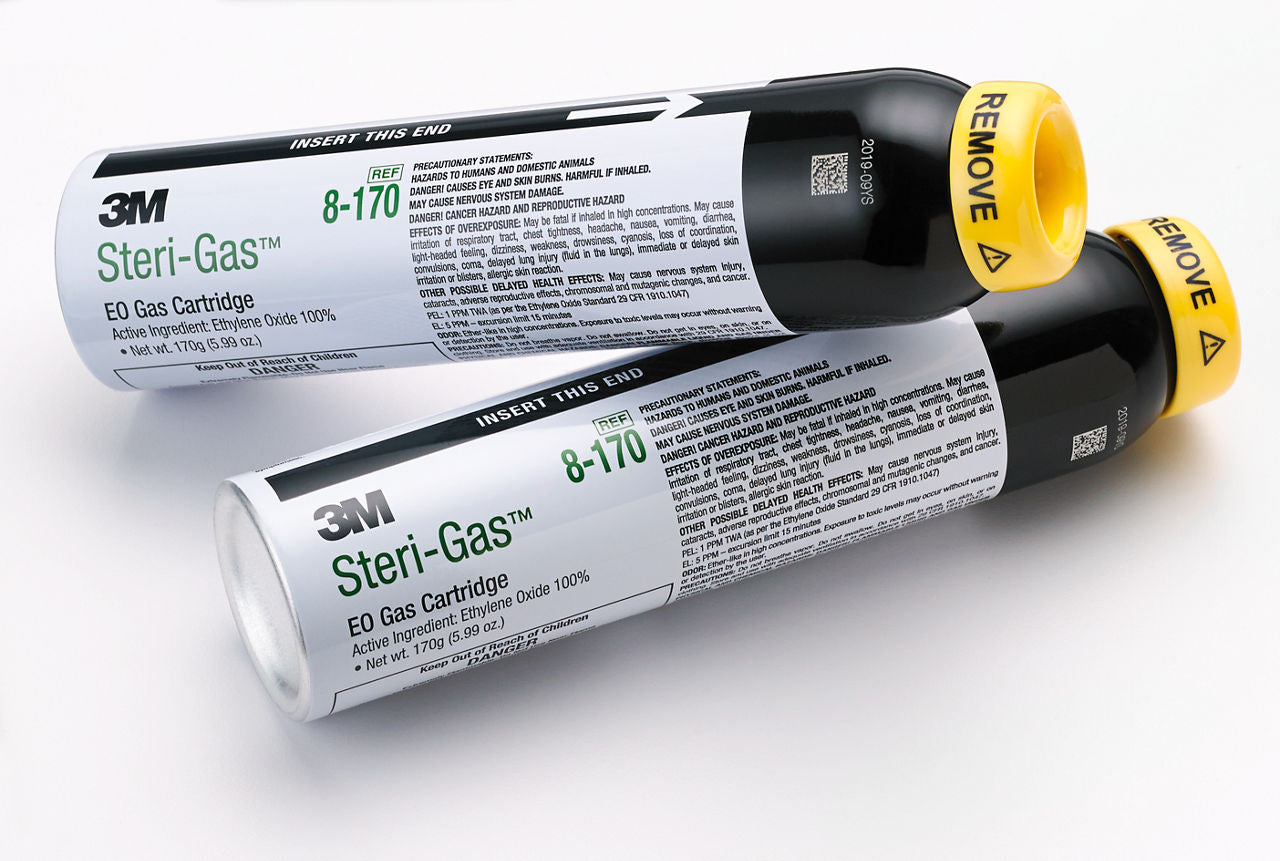 3M Steri-Gas 8-170, cartuchos de óxido de etileno de 170 g