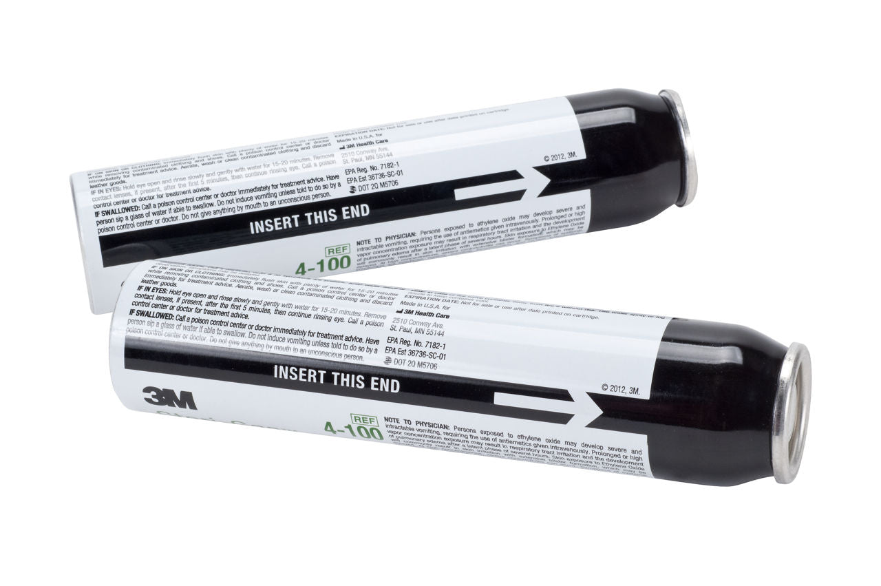 3M Steri-Gas 4-100, cartuchos de óxido de etileno de 100 g