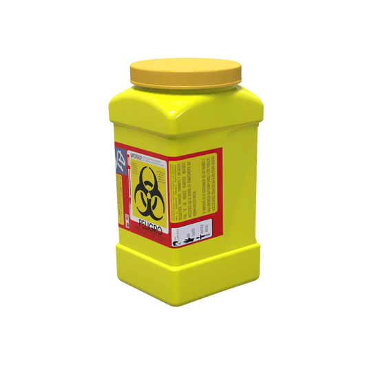 Recolector A1 para líquidos de 3 L color amarillo, con tapa