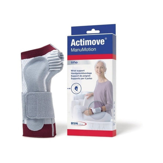 Muñequera Actimove ManuMotion sobre fondo blanco