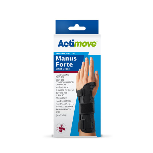 Muñequera Actimove Manus Forte — empaque