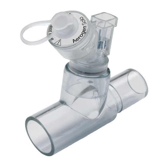 Aerogen Solo montado en pieza T adulta de 22 mm