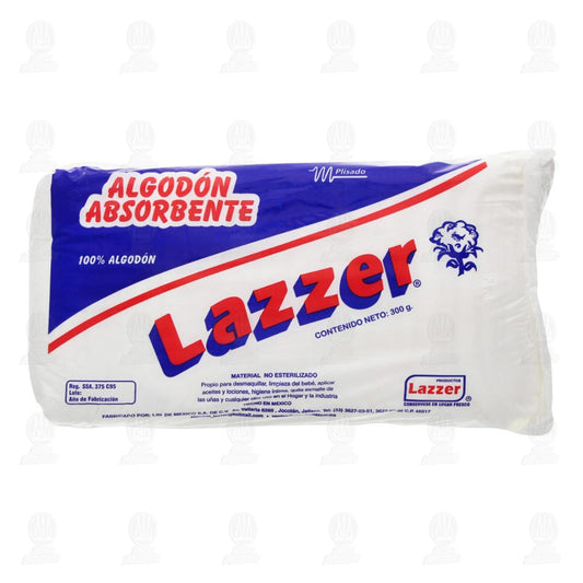 Algodón absorbente Lazzer plisado, 300 g, bolsa no estéril