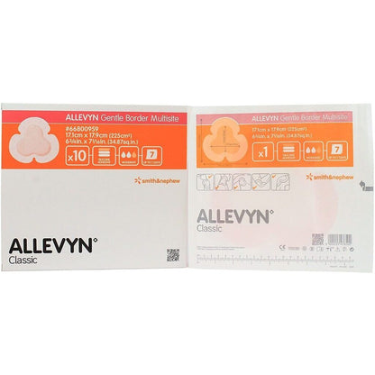Allevyn Gentle Border Multisite 17.1 cm x 17.9 cm 66800959, sobre fondo blanco