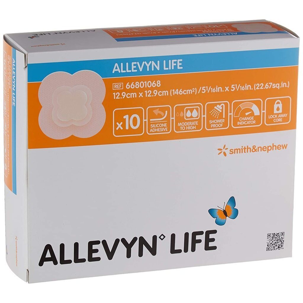 Allevyn Life 12.9 cm x 12.9 cm 66801068, sobre fondo blanco