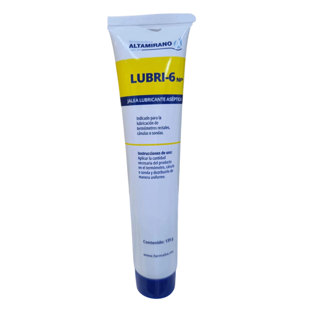 Lubri-6 Altamirano jalea lubricante aséptica en tubo de 135 g