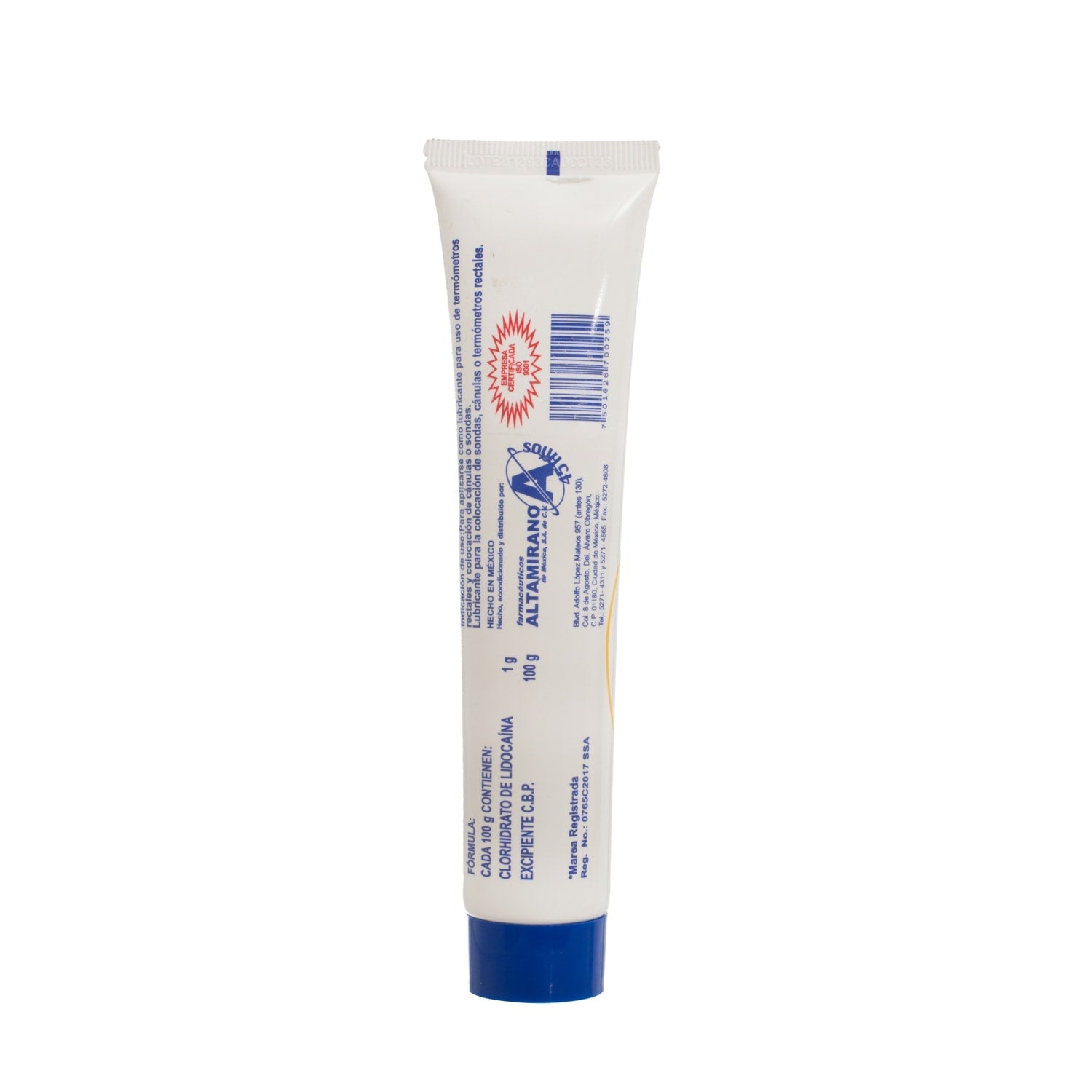 Lubricaina Altamirano jalea lubricante en tubo de 135 g