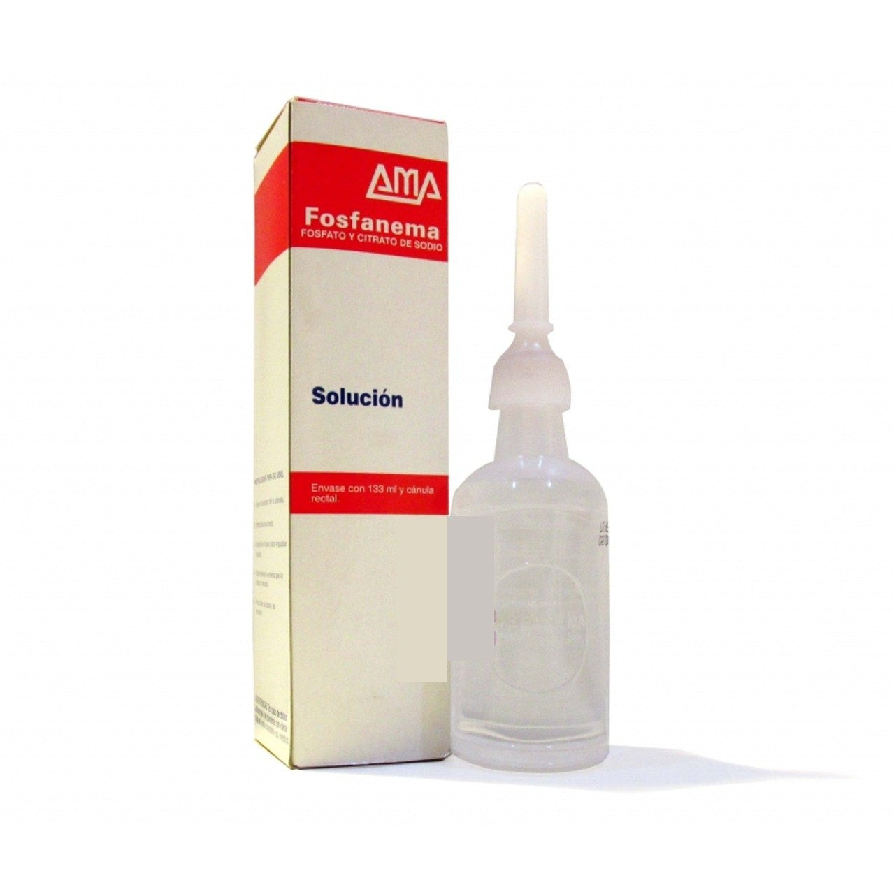 AMA Fosfanema solución de fosfato y citrato de sodio 133 ml con cánula rectal