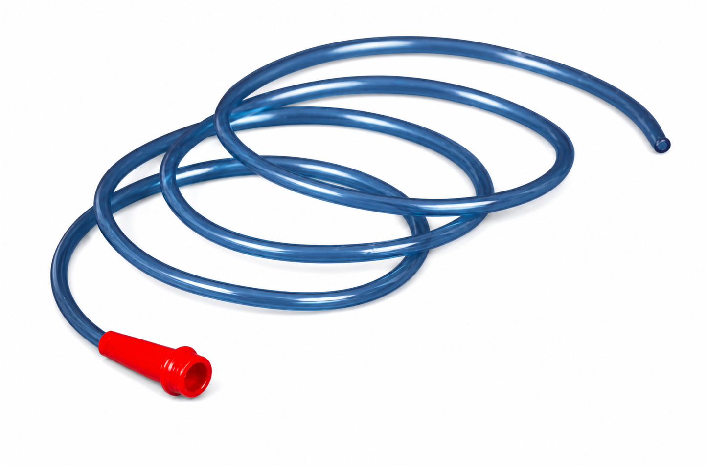 Sonda estomacal AMA K-11 tipo Levin 18 FR, tubo azul transparente y conector rojo