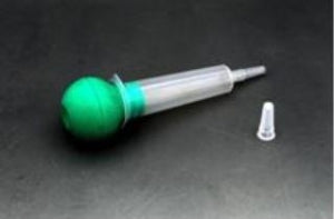 Amsino AS011 — jeringa asepto de irrigación de 60 ml con pera y protector de punta