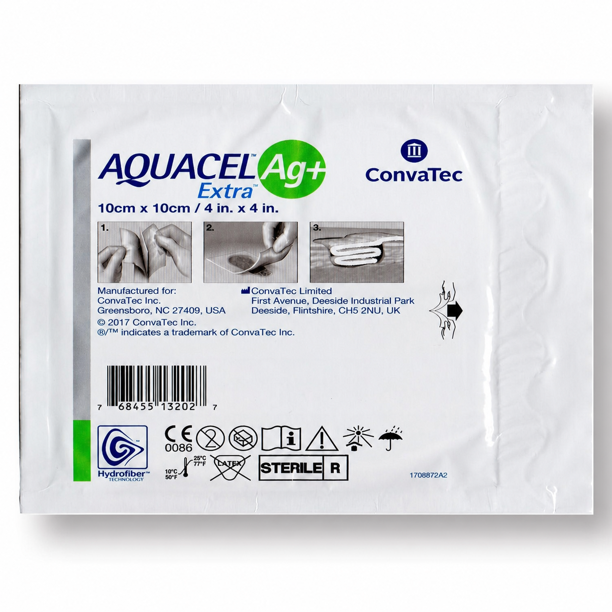 AQUACEL Extra Ag+ 10 cm x 10 cm, referencia 413567, sobre limpio sobre fondo blanco