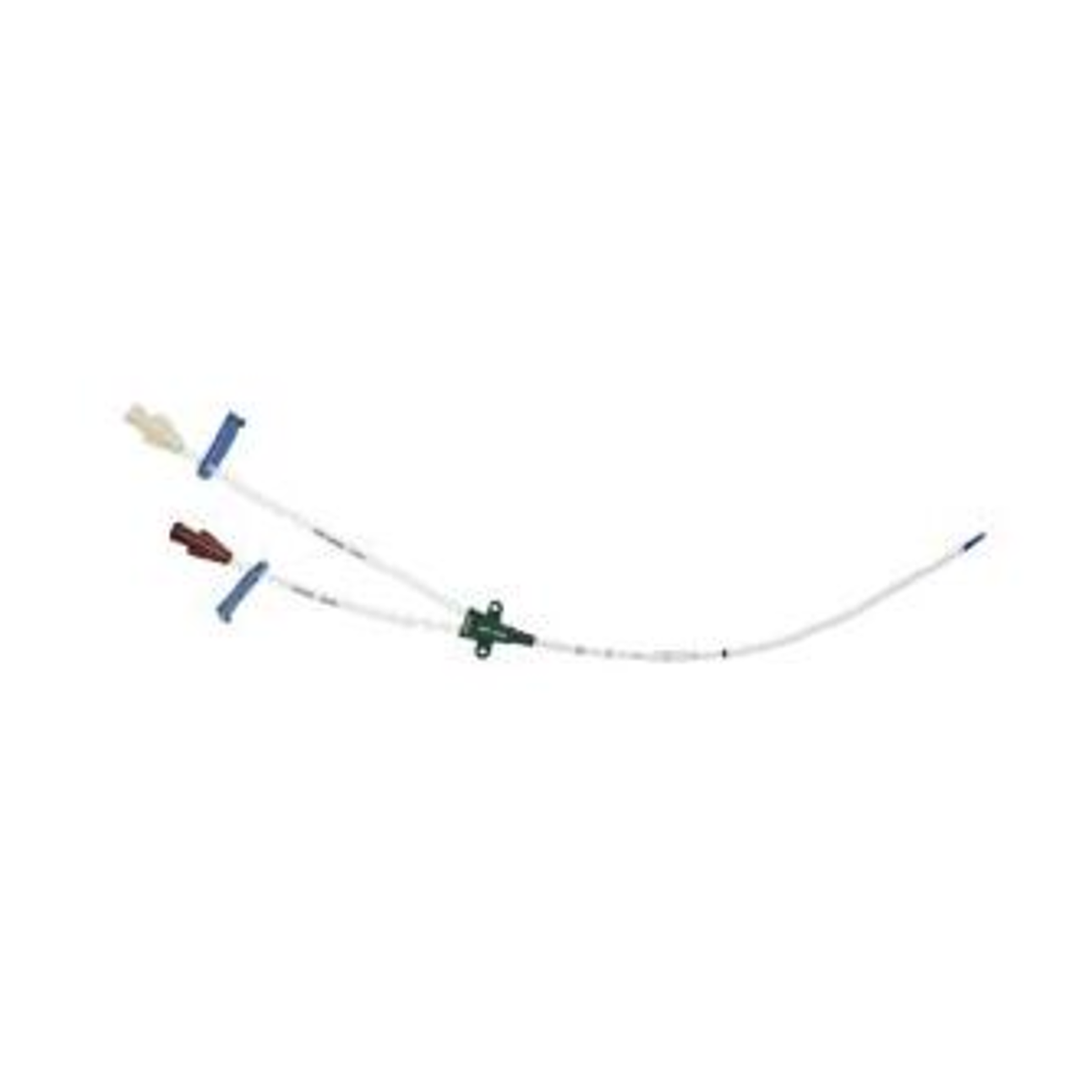 Catéter venoso central Arrow CV-17702 de 2 lúmenes, 7 Fr × 20 cm, sobre fondo blanco