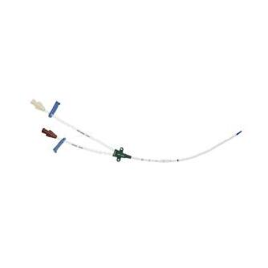 Catéter venoso central Arrow CV-17702 de 2 lúmenes, 7 Fr × 20 cm, sobre fondo blanco