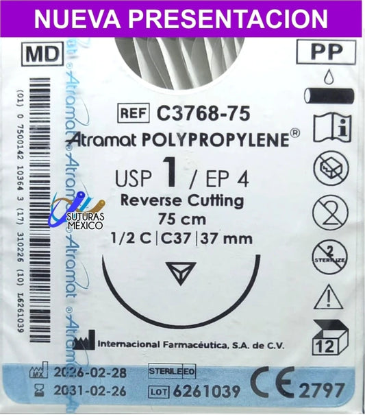 Atramat Polipropileno | Suturas no absorbibles 75 cm