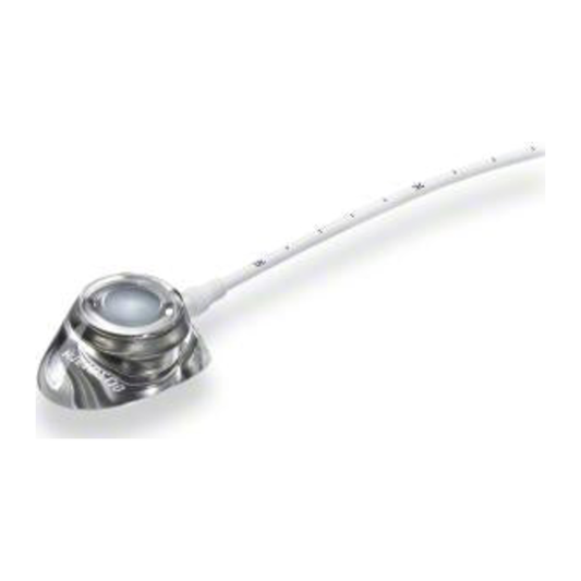 B. Braun Celsite T201 4430026, puerto venoso implantable con catéter de silicona, sobre fondo blanco