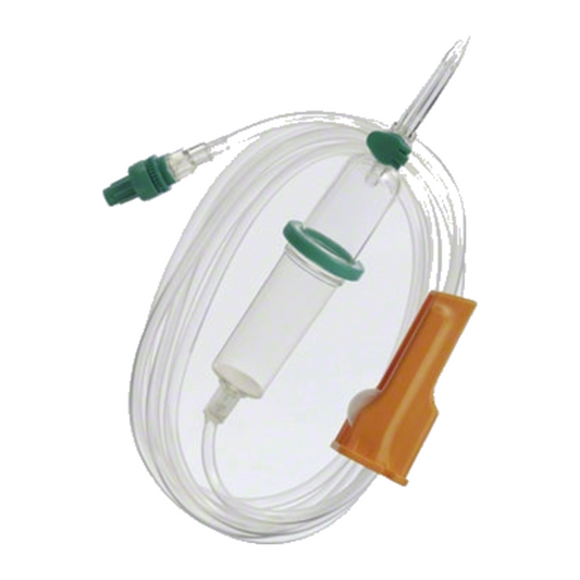B. Braun Intrafix SafeSet B.C.V. 4063001, equipo de 180 cm con válvula antirreflujo, sobre fondo blanco