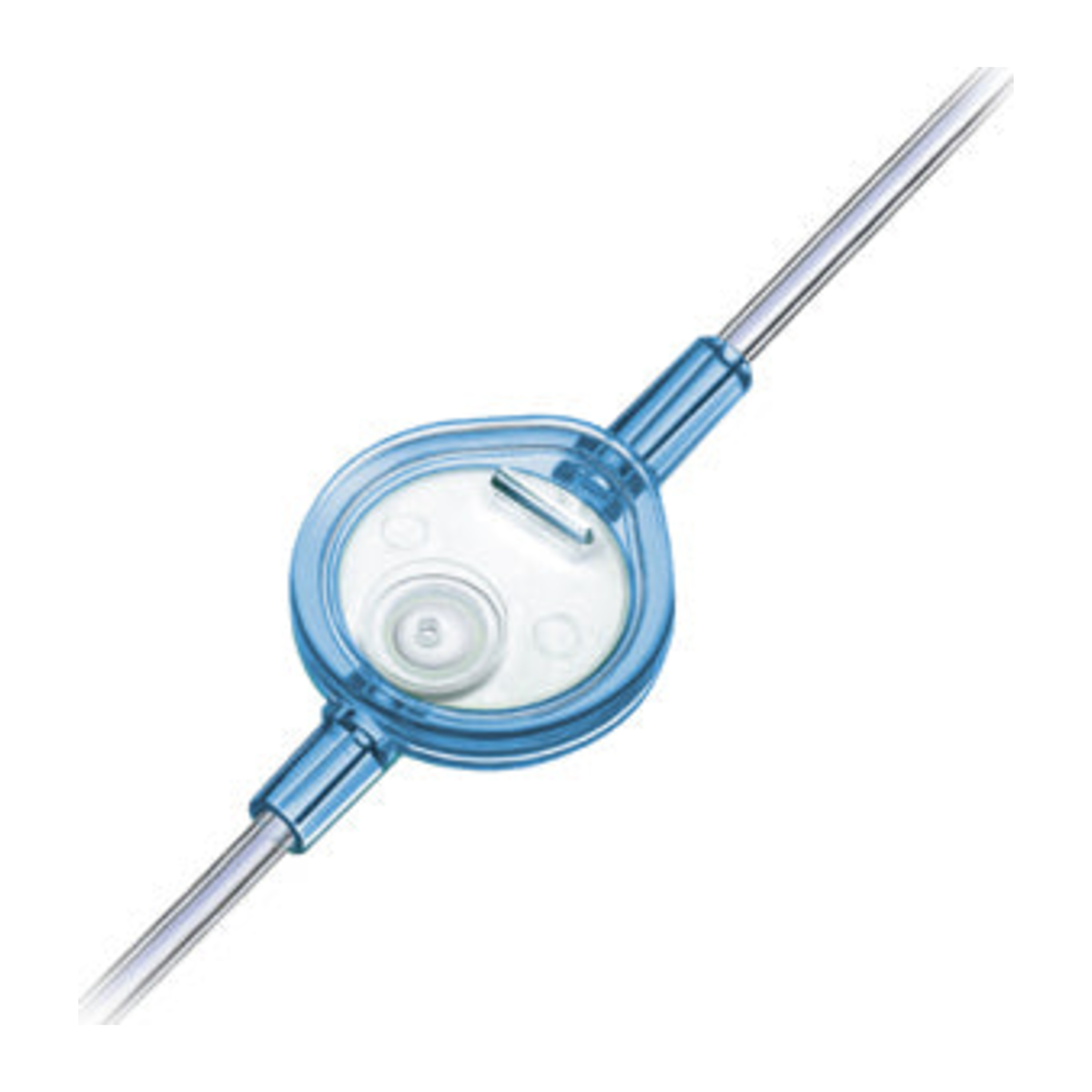 B. Braun Intrapur Neonat Lipid 4099460, filtro en línea de 1.2 µm con conexiones, sobre fondo blanco