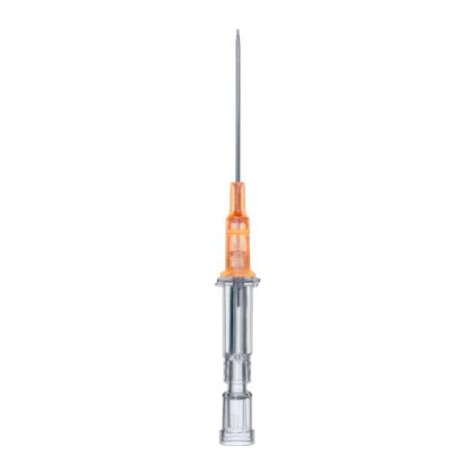 B. Braun Introcan Certo 4251369, catéter periférico 14G x 2 pulgadas, sobre fondo blanco