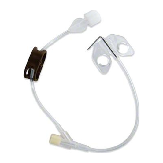 B. Braun Surecan Winged con Y, referencia 4448430, 19G x 20 mm, sobre fondo blanco
