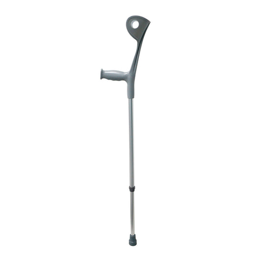Bastón canadiense Handy BSTO completo, abrazadera gris y tubo de aluminio