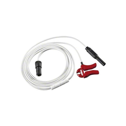 B. Braun 4892070, cable de electrodo de 125 cm para estimulador de nervios Stimuplex HNS 11 y HNS 12, con pinza roja y conector