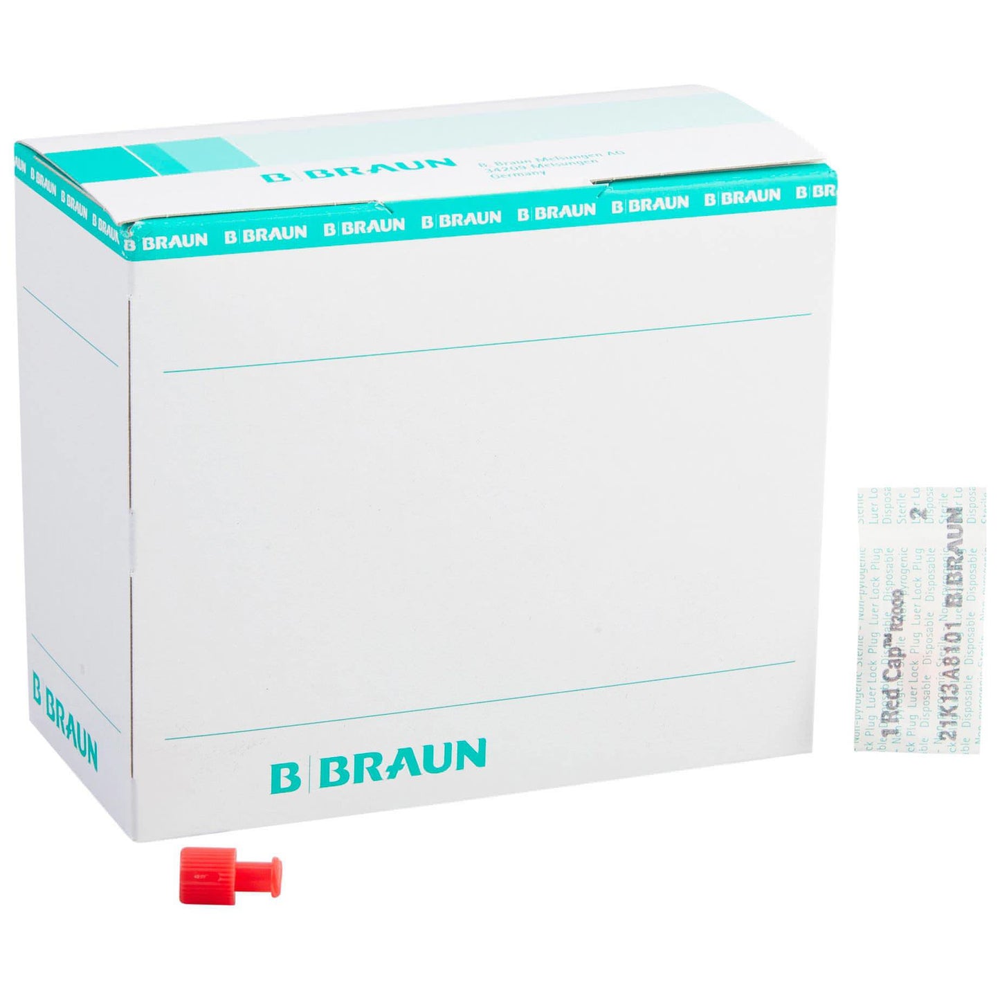 B. Braun Combi-Stopper R2000B, tapón rojo universal para conexiones Luer