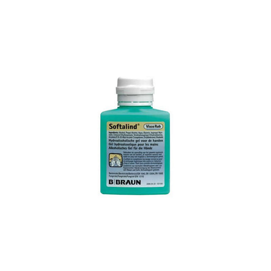 B. Braun Softalind ViscoRub, frasco de gel alcohólico de 100 ml para manos