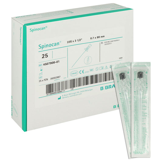 B. Braun Spinocan aguja espinal 22G x 88 mm, referencia 4507908-01