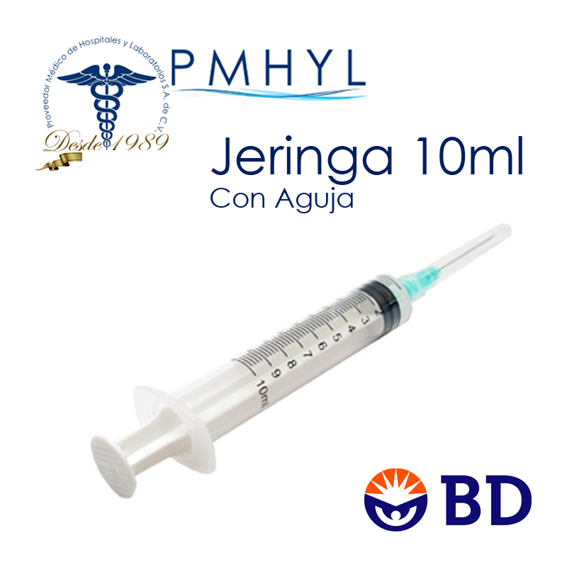 BD 990409 jeringa de 10 mL con aguja 21G × 40 mm