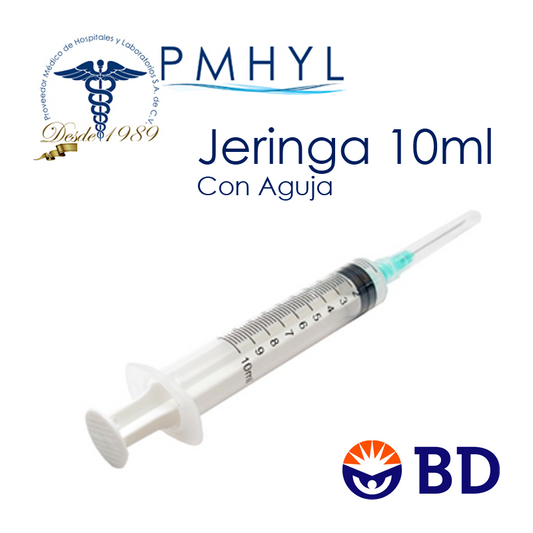 BD 990409 jeringa de 10 mL con aguja 21G × 40 mm