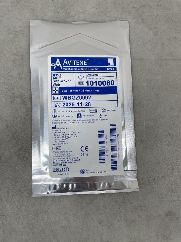 BD Avitene Sheet hemostático 35 x 35 mm referencia 1010080
