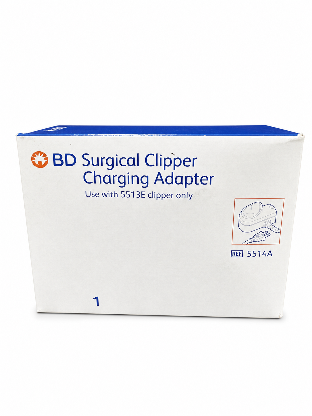 BD Surgical Clipper 5514A, adaptador de carga para clipper 5513E sobre fondo blanco