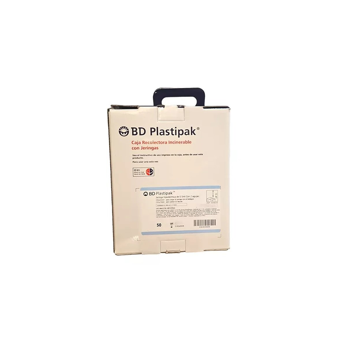 BD Plastipak 305835 kit de vacunación de 0.5 ml con agujas 20G x 32 y 23G x 25