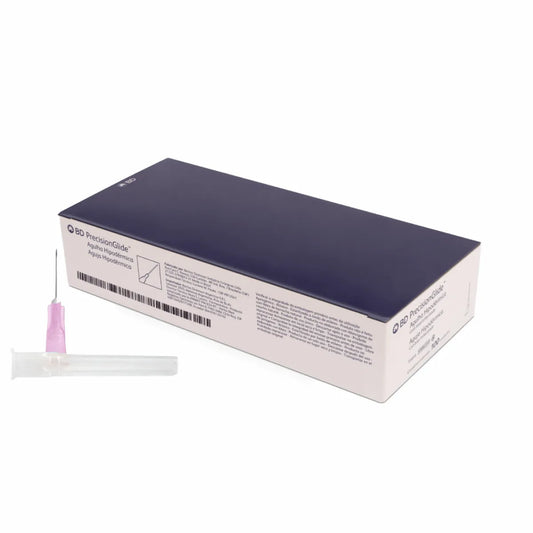 Aguja BD PrecisionGlide 300017 de 18G x 1 1/2 pulgadas, cono rosa, caja con 100 piezas