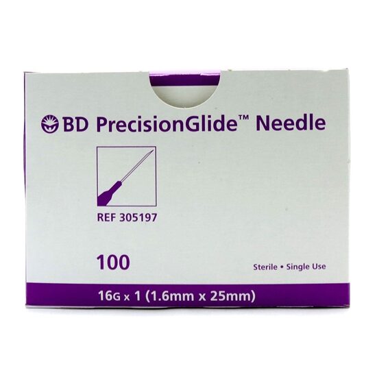 BD PrecisionGlide aguja hipodérmica 16G x 25 mm referencia 305197