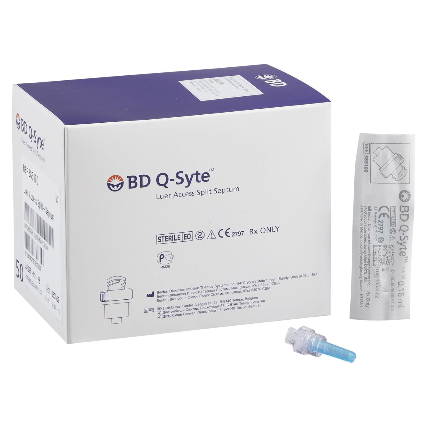 BD Q-Syte 385100 dispositivo de acceso sin aguja con conector luer