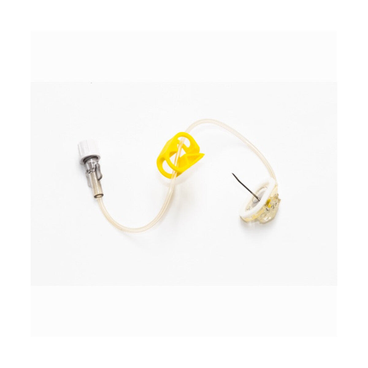 BD SafeStep LH-0039, aguja de seguridad 19G × ½ pulgada sobre fondo blanco