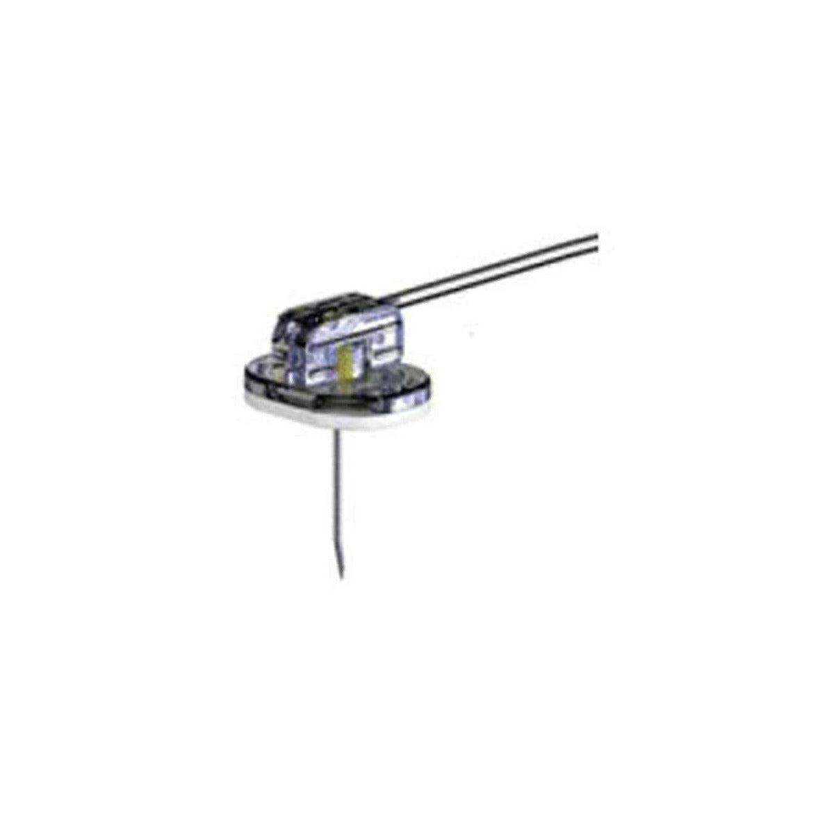 BD SafeStep Huber con sitio en Y, 19G x 0.5 pulgadas, referencia LH-0039YN sobre fondo blanco