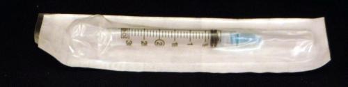 BD Plastipak, jeringa de 3 mL con aguja 23G x 1 pulgada