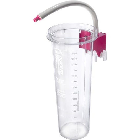 Recipiente exterior reutilizable Bemis 3000SC de 3000 cc con soporte rosa
