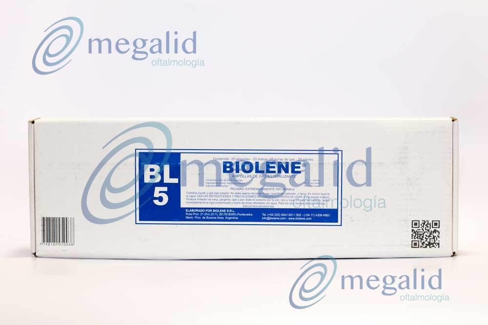 Kit Biolene BL-5 de ampollas de óxido de etileno de 5 cc