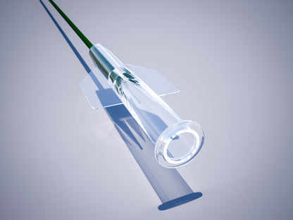 Estilete de acero inoxidable del catéter BIOMED Fogarty con cubrehub transparente