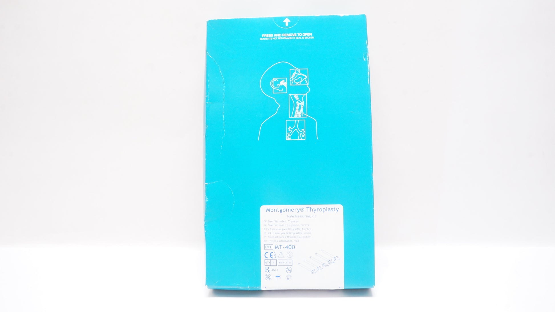 Boston Medical Products Montgomery Thyroplasty medidor masculino de tiroplastia BMT400