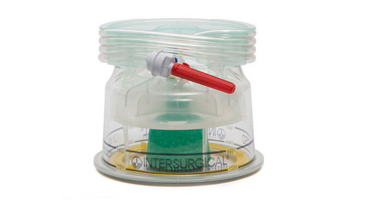 Cámara de humidificación auto rellenable Intersurgical 2310000 con set de llenado y doble flotador