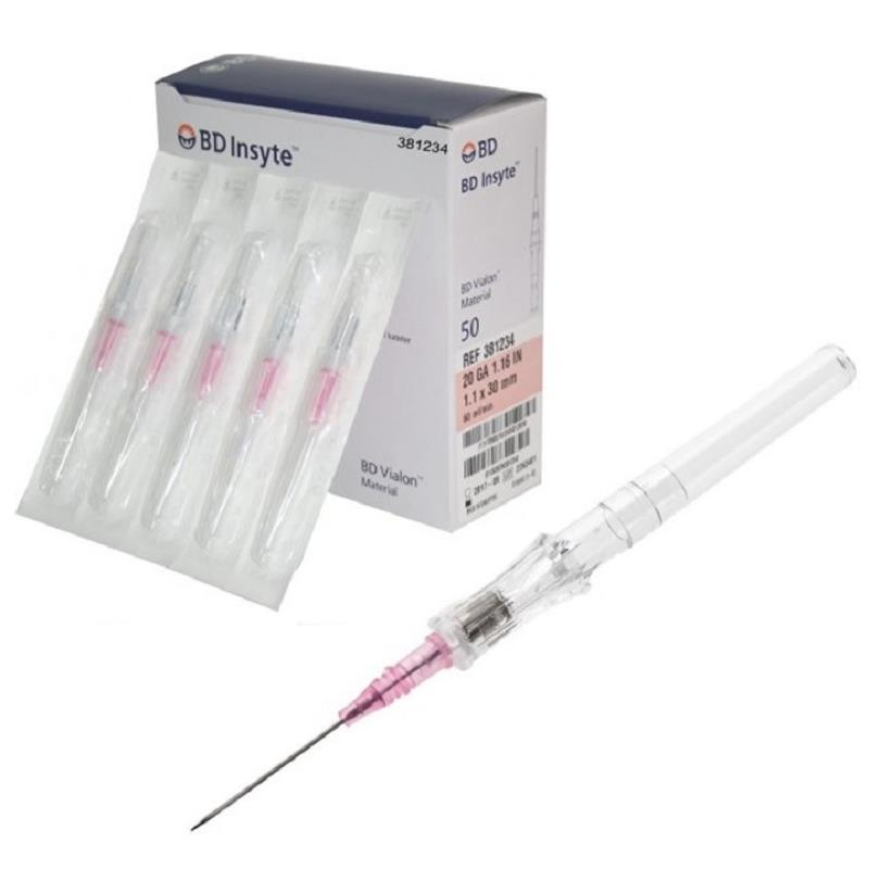 BD Insyte 381234 catéter intravenoso 20G x 30 mm rosa