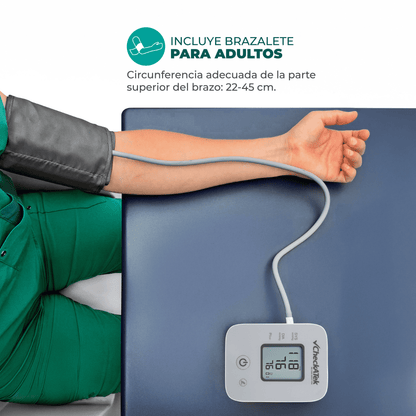 Uso del brazalete adulto de 22 a 45 cm con el monitor Checkatek BD-2
