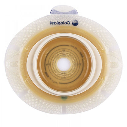 Barrera Coloplast SenSura Click Convexa Light 11031, sobre fondo blanco