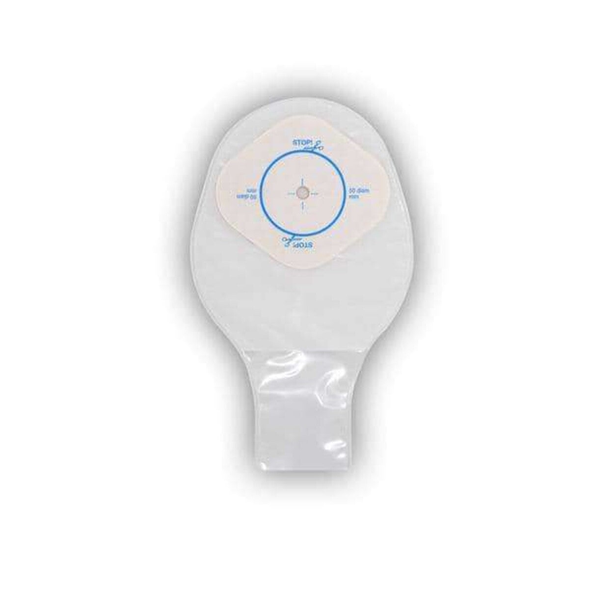Bolsa de colostomía pediátrica ConvaTec Little Ones sobre fondo blanco